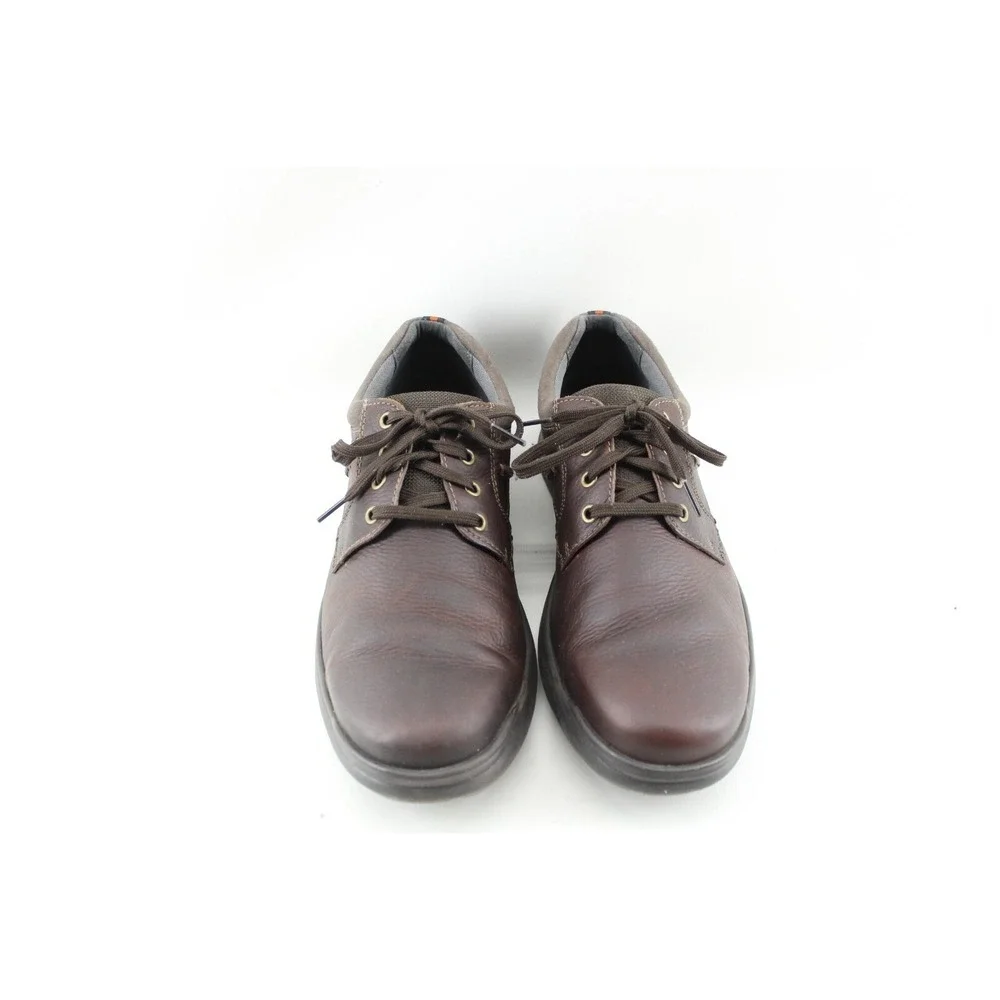 Clarks Oxford Lace Up Brown Leather Lightweight Shoes‎ Men's US Size 13 M